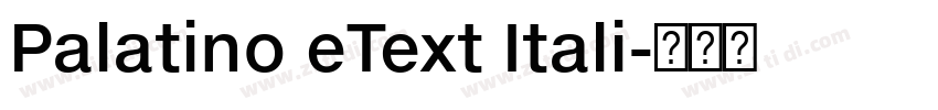 Palatino eText Itali字体转换 Palatino eText Itali字体转换
